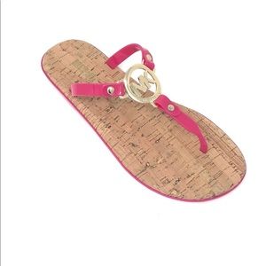 !!! SOLD!!!  Michael Kors MK charm jelly flipflop